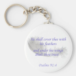 Chaveiro Salmos 91:4 Ele deve te cobrir com suas penas