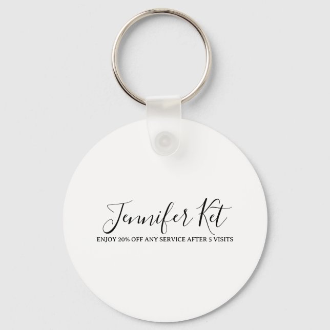 Chaveiro Salon spa business discount offer website visits a (Frente)