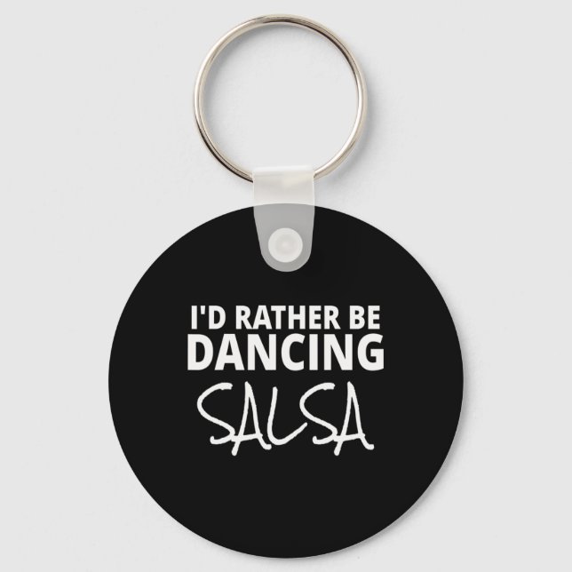 Chaveiro Salsa Dancer Merch Eu Preferencialmente Dançando S (Frente)