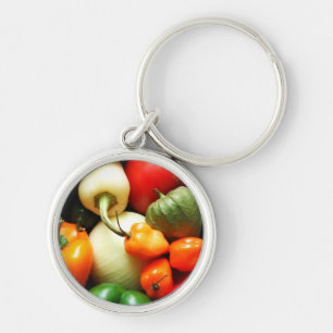 Chaveiro Salsa Vegetais, Tomate, Peppers, Cebola