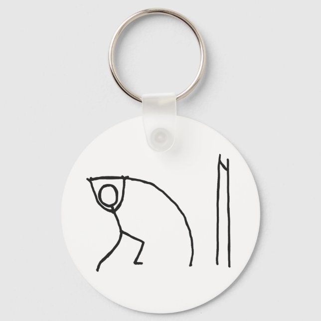 Chaveiro Saltador de Vara Stickman (Frente)