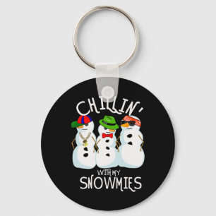 Chaveiro Salto De Hip Música Natal Snowman Chillin Com O Me