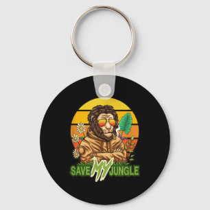Chaveiro Salvar minha selva - Lion Environmental Protection