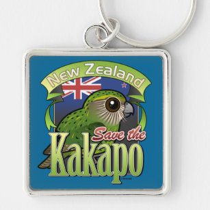 Chaveiro Salvar o Kakapo de Nova Zelândia