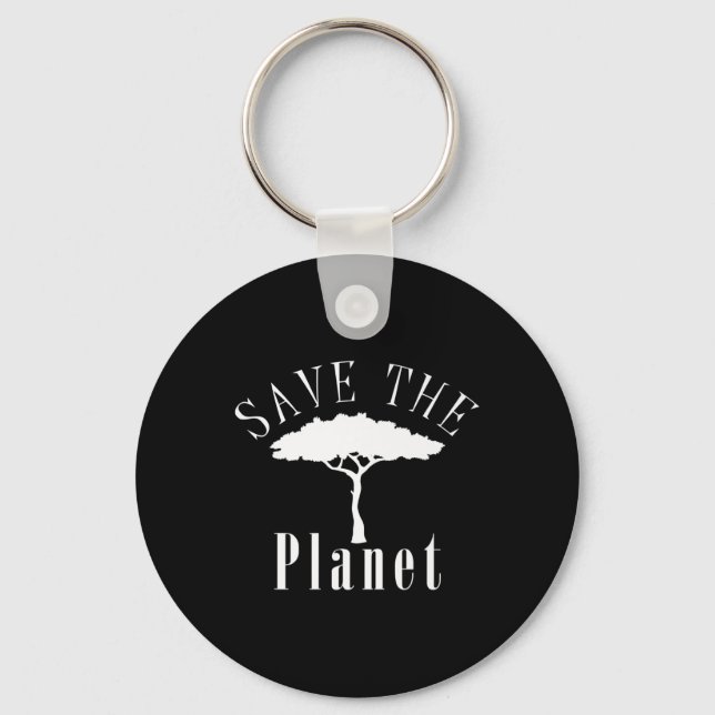 Chaveiro Salvar o Planeta Proteção Ambiental Dia da Terra (Frente)
