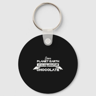 Chaveiro Salvar o Planeta Terra Pelo Chocolate Divertido Am