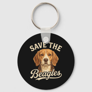 Chaveiro Salvar Os Beagles Design De Amante De Cachorro Fof