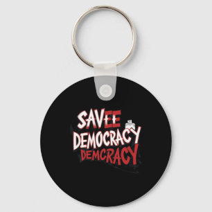 Chaveiro Salve a Democracia. Adesivo