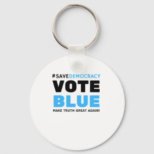 Chaveiro Salve a Democracia Votar Azul Torne o Excelente da