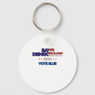 Chaveiro Salve a Democracia - Voto Azul