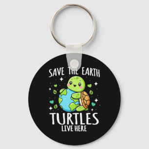 Chaveiro Salve a Design da Terra - Engraçado Dia da Terra A