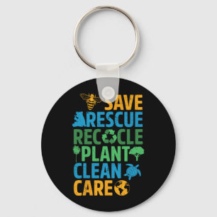 Chaveiro Salve Abelhas Salvando Animais Reciclar Plastict E