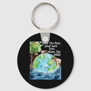 Chaveiro Salve As Abelhas - Proteção Ambiental Dia Da Terra