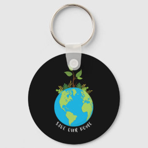 Chaveiro Salve nosso Home Earth Day 2025 Eco Pro Environmen