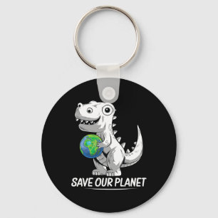 Chaveiro Salve nosso planeta Terra Trex Environment Kidstod