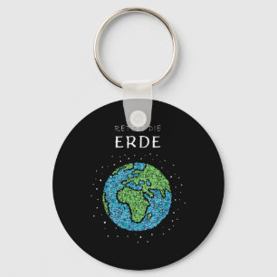 Chaveiro Salve O Clipe De Proteção Ambiental Do Globo Da Te