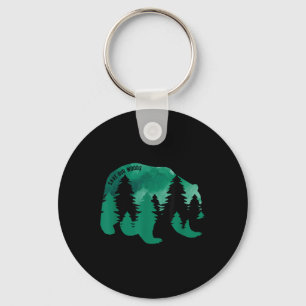 Chaveiro Salve o nosso Urso de Proteção Ambiental das Flore