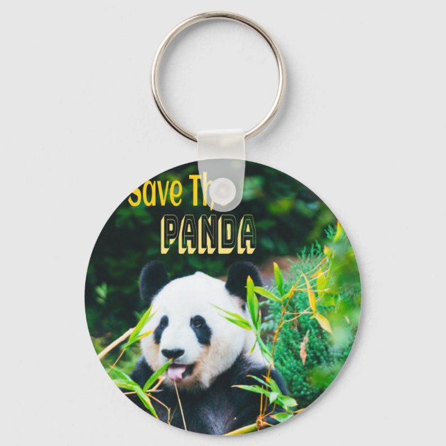 Chaveiro Salve O Panda (Frente)