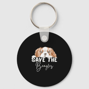 Chaveiro Salve os beagles e animais para homens mulheres 