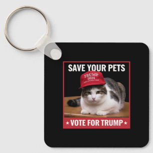 Chaveiro Salve Seus Animais Vote no Trump Citação Eleição E
