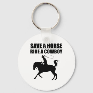 Chaveiro Salve Um Cavalo &amp; Cavalgar Um Cowboy É Meu Cav