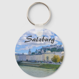 Chaveiro Salzburg em Áustria com sua lembrança do castelo
