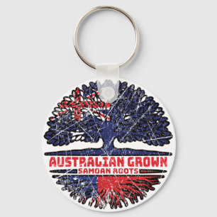 Chaveiro Samoa Samoa, Austrália Australiana Bandeira Raiz d