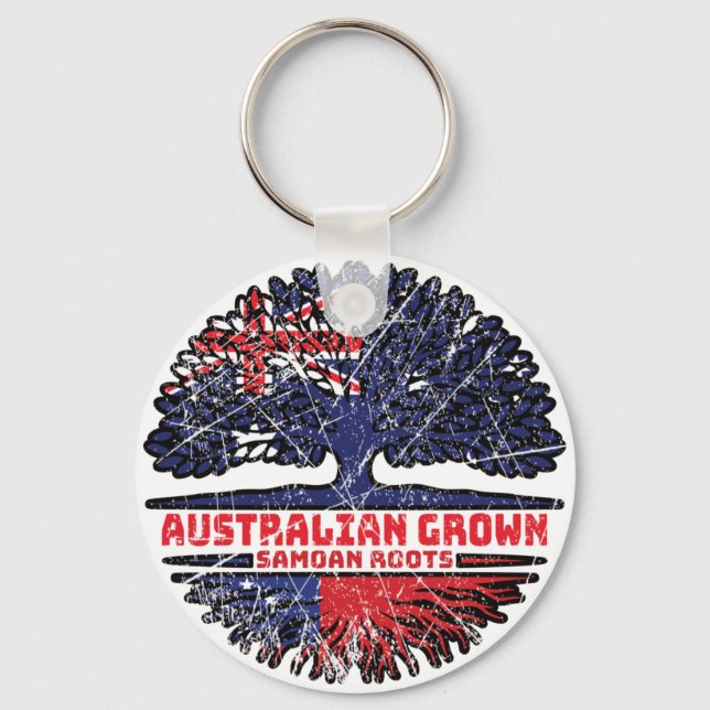 Chaveiro Samoa Samoa, Austrália Australiana Bandeira Raiz d (Frente)