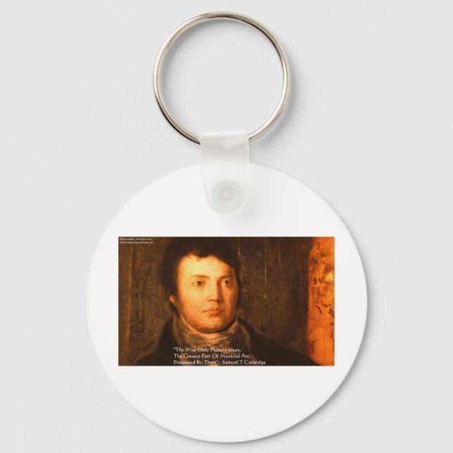 Chaveiro Samuel Cooleridge "Ideias" - Presentes de citação (Frente)