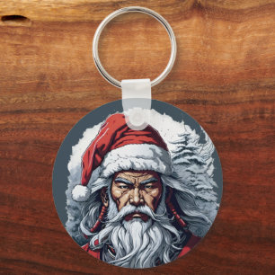 Chaveiro Samurai Santa Claus em Greve