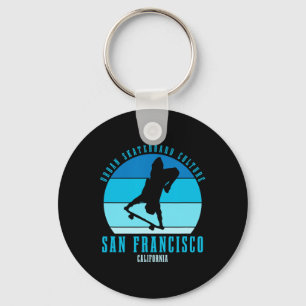 Chaveiro San Francisco Califórnia Skateboarder Urna Skatebo