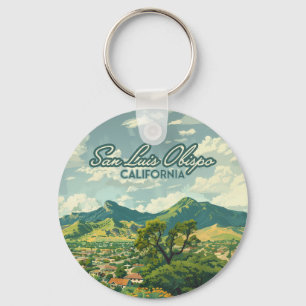 Chaveiro San Luis Obispo SLO Retro Costa Central da Califór