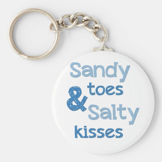 Chaveiro Sandy Toes Salty Kisses (Frente)