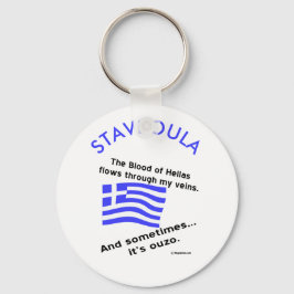 Chaveiro Sangue da Hélade e Ouzo Personalizado