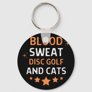 Chaveiro Sangue Suor Disc Golf E Gatos Dizendo Citação Home