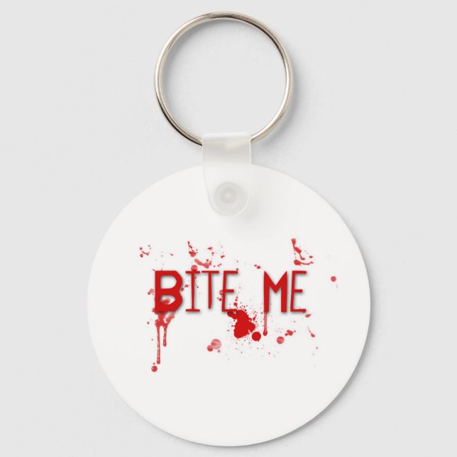 Chaveiro Sangue Verdadeiro "Me Morda" (Frente)