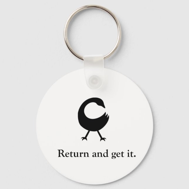 Chaveiro Sankofa Retorne e pegue. (Frente)
