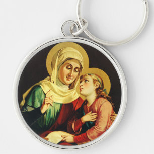 Chaveiro Santa Ana e Virgem Maria