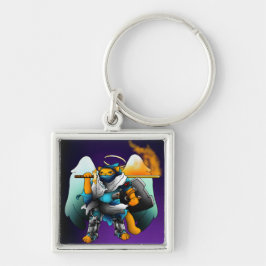 Chaveiro Santa Angel Knight Cat