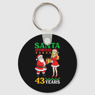 Chaveiro Santa Aprovou 43 Anos Feliz Aniversário Natal C