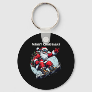 Chaveiro Santa Claus Snowboard Felry Natal Ho