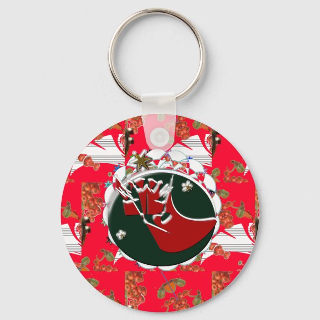 Chaveiro Santa Claus Sock Red (Frente)