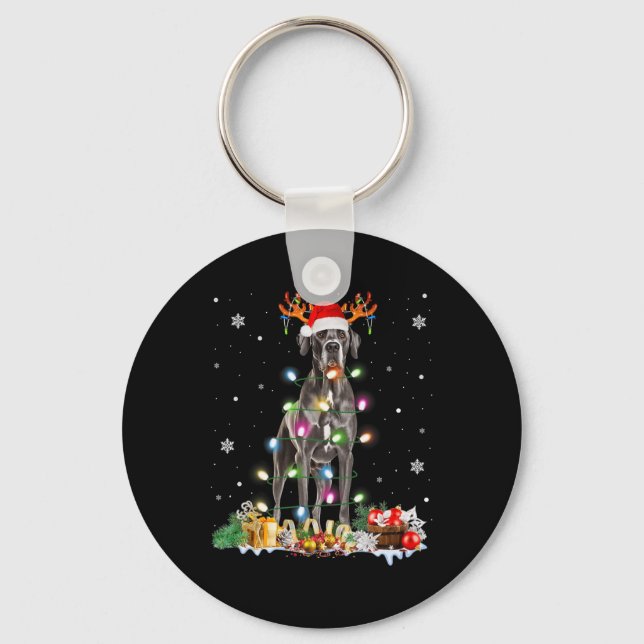 Chaveiro Santa Hat Fairy Lights Pajama (Frente)