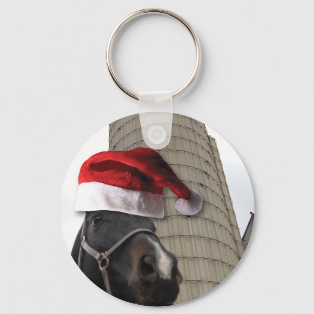 Chaveiro Santa Hat Horsey (Frente)