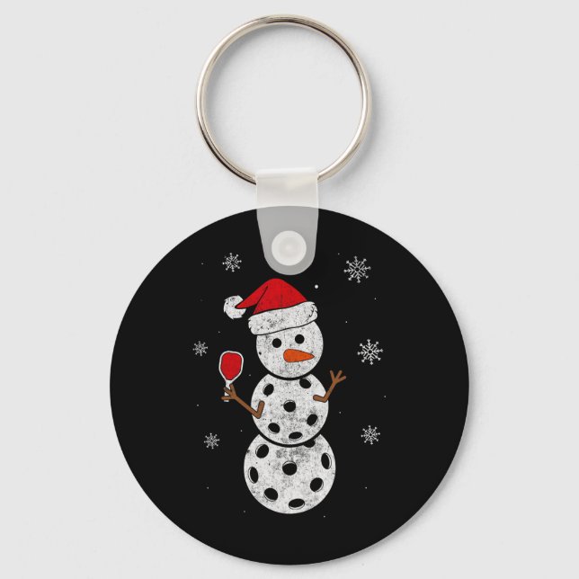 Chaveiro Santa Hat Snowman Oferece Presentes Para O Xmas Di (Frente)