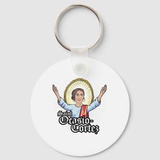 Chaveiro Santa Ocasio-Cortez (Frente)