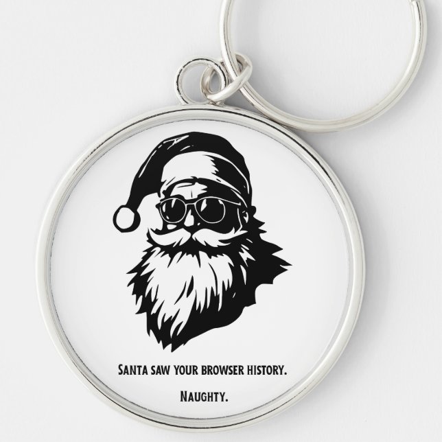 Chaveiro Santa saw your browser history - Keychain (Frente)