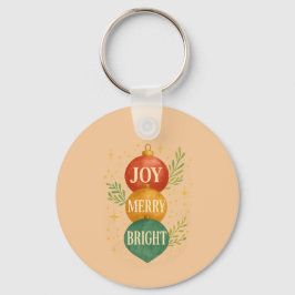 Chaveiro Santa & Snowman Winter Scene – Festive Holiday 