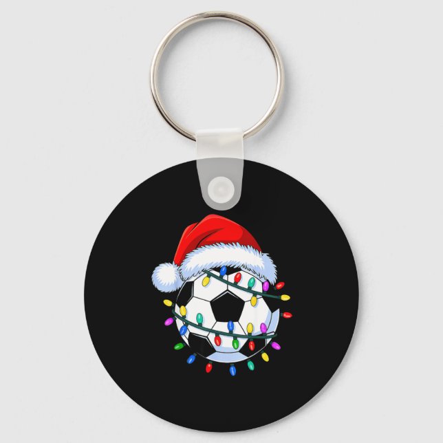 Chaveiro Santa Soccer Ball Christmas Soccer  (Frente)