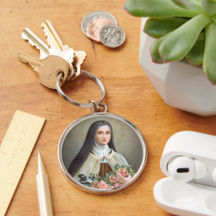 Chaveiro Santa Teresinha de Lisieux a Pequena Flor (BJE 01)